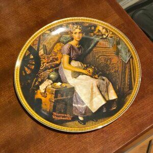 Norman Rockwell plate- Dreaming in the Attic